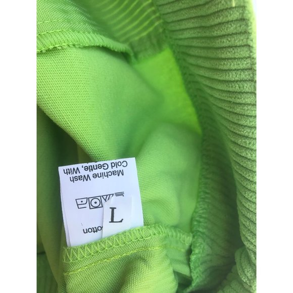 Green Two Tone Color block pants size large - Picture 5 of 6